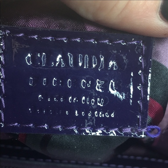 Claudia Firenze Grey and Purple Suede Tassel Tote - Picture 7 of 9